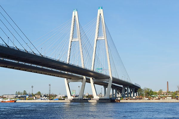 Charleston SC Bridge in July